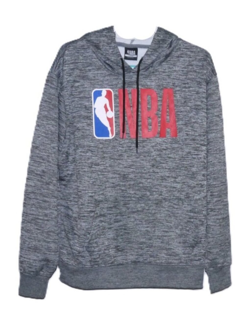 NBA gray lightweight 100% polyester pullover hoodie sweatshirt men's size L